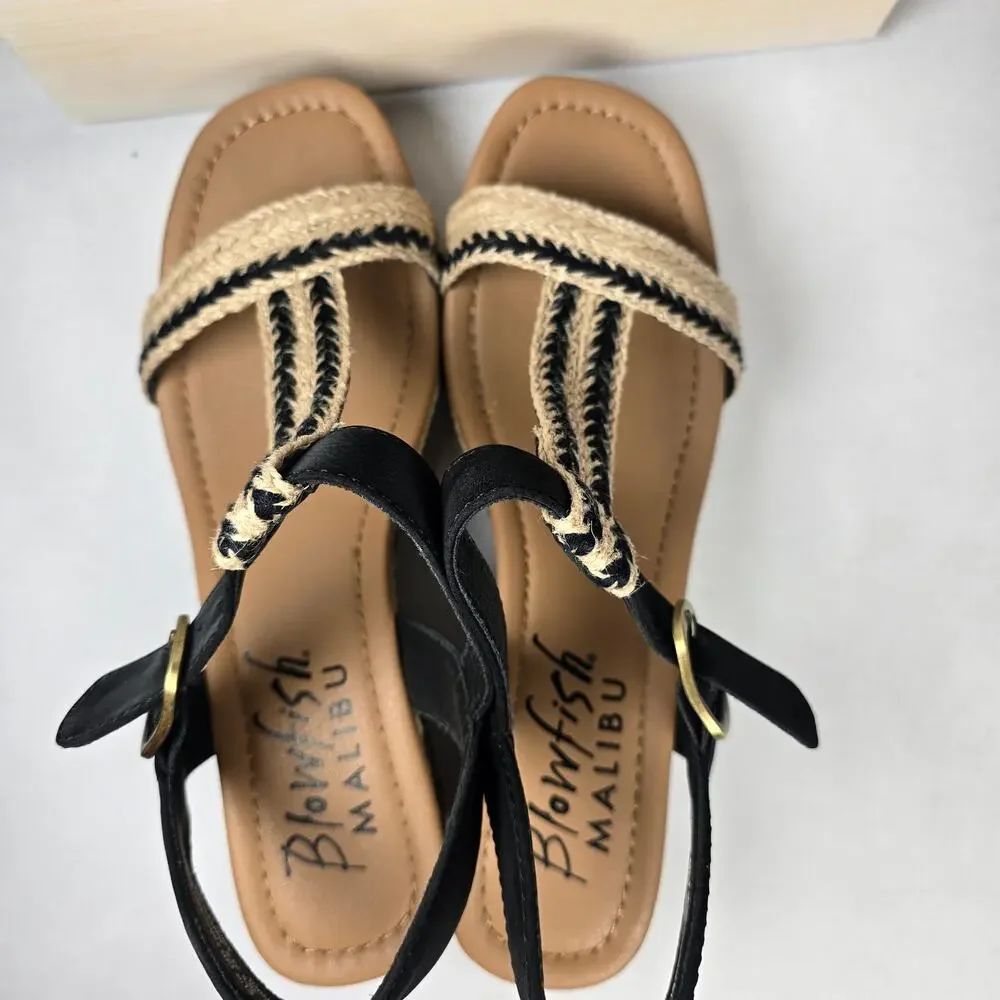 Blowfish Malibu Annika Strappy Wedge Sandals. Size 9  Ret. $80